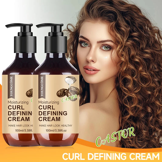 YOUNGCOME Crema Attivatrice Ricci al Ricino 100ml - Anti-Crespo. TK