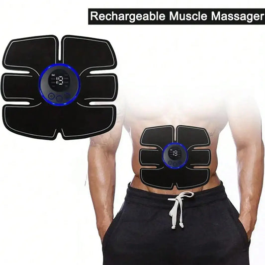 AXH Elettrostimolatore Muscolare Portatile - Patch Addominale LCD. TK