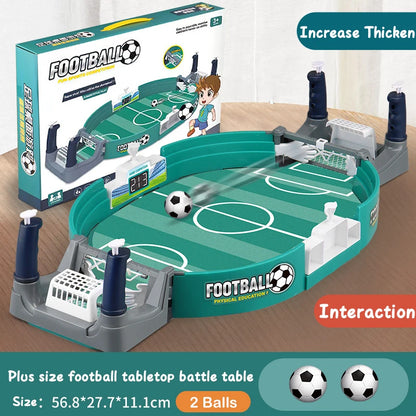 Calcio da Tavolo 2 in 1 – Mini Football e Hockey Game, Gioco Interattivo per 2-4 Giocatori, Bambini e Adulti