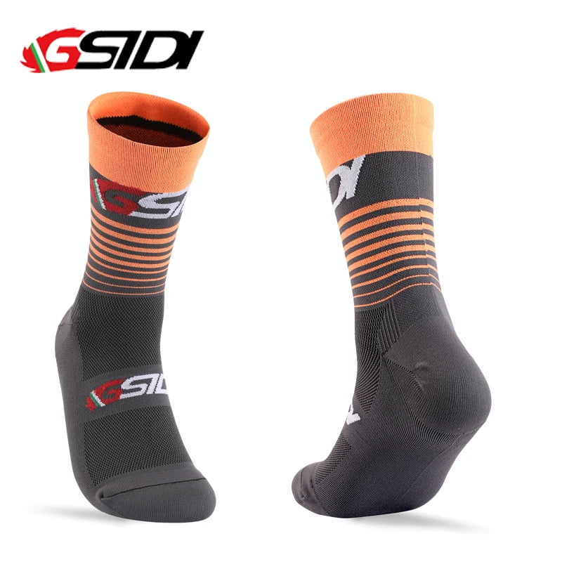GSIDI - Calze Tecniche da Ciclismo e Running a Compressione (Unisex)