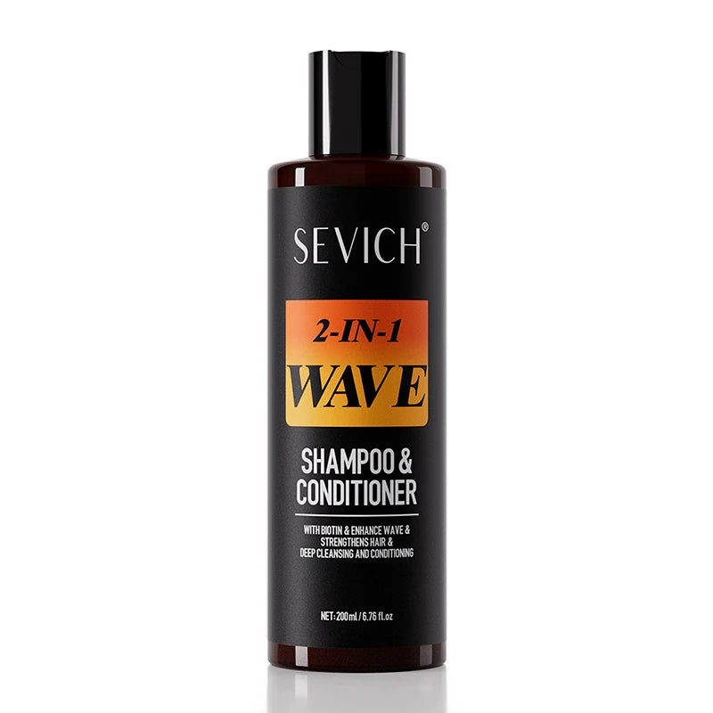200ml Biotin Wave Shampoo 360 Style Deep Sport Waves Strong Hold Waves Control Hair Styling Paste Wavy Cream For African Men