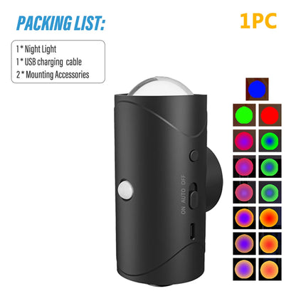 Magnetic Motion Sensor Smart Light, LED Rechargeable Wal