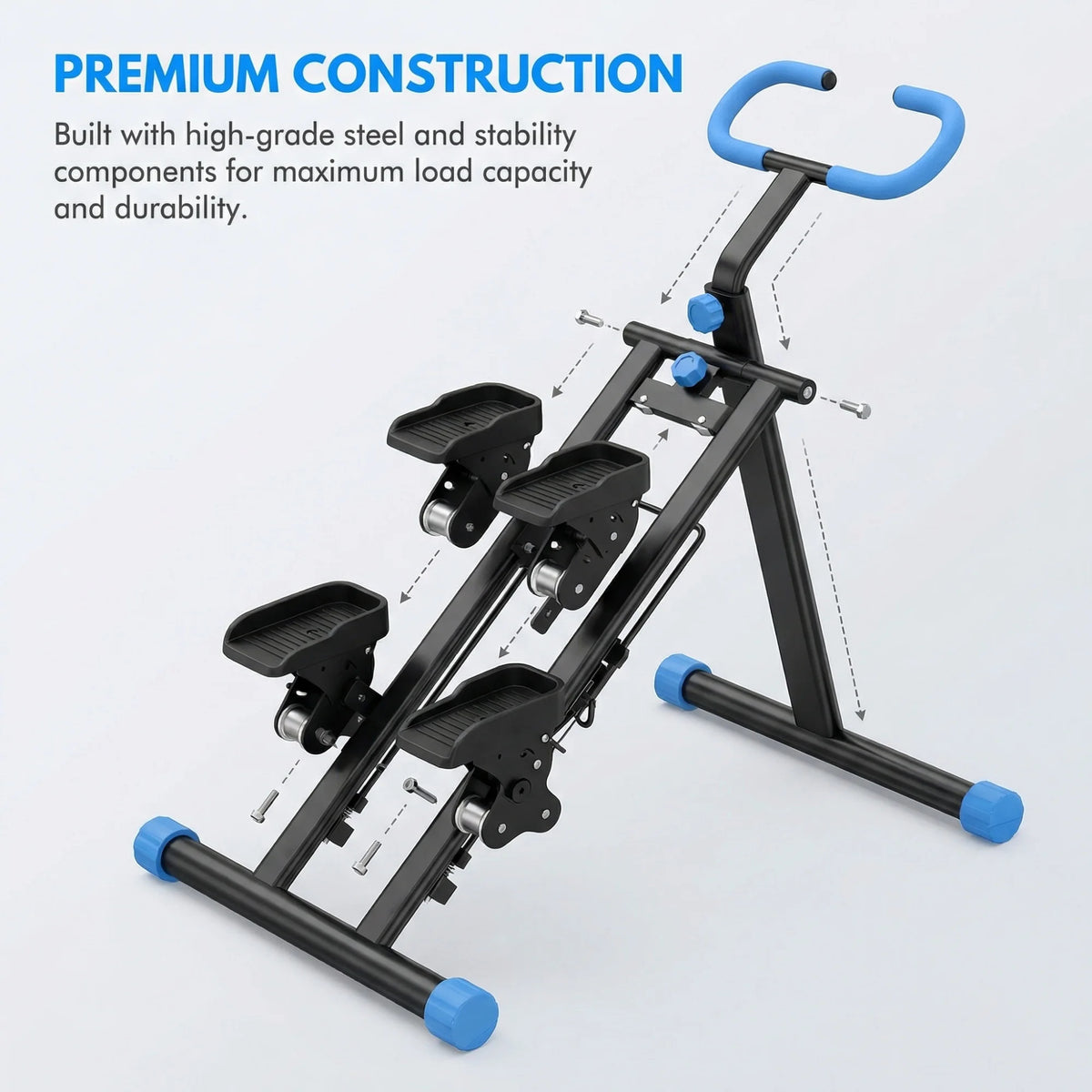 Stepper Fitness Vertical Climber Pieghevole – Attrezzo Cardio per Allenamento Completo a Casa. TK