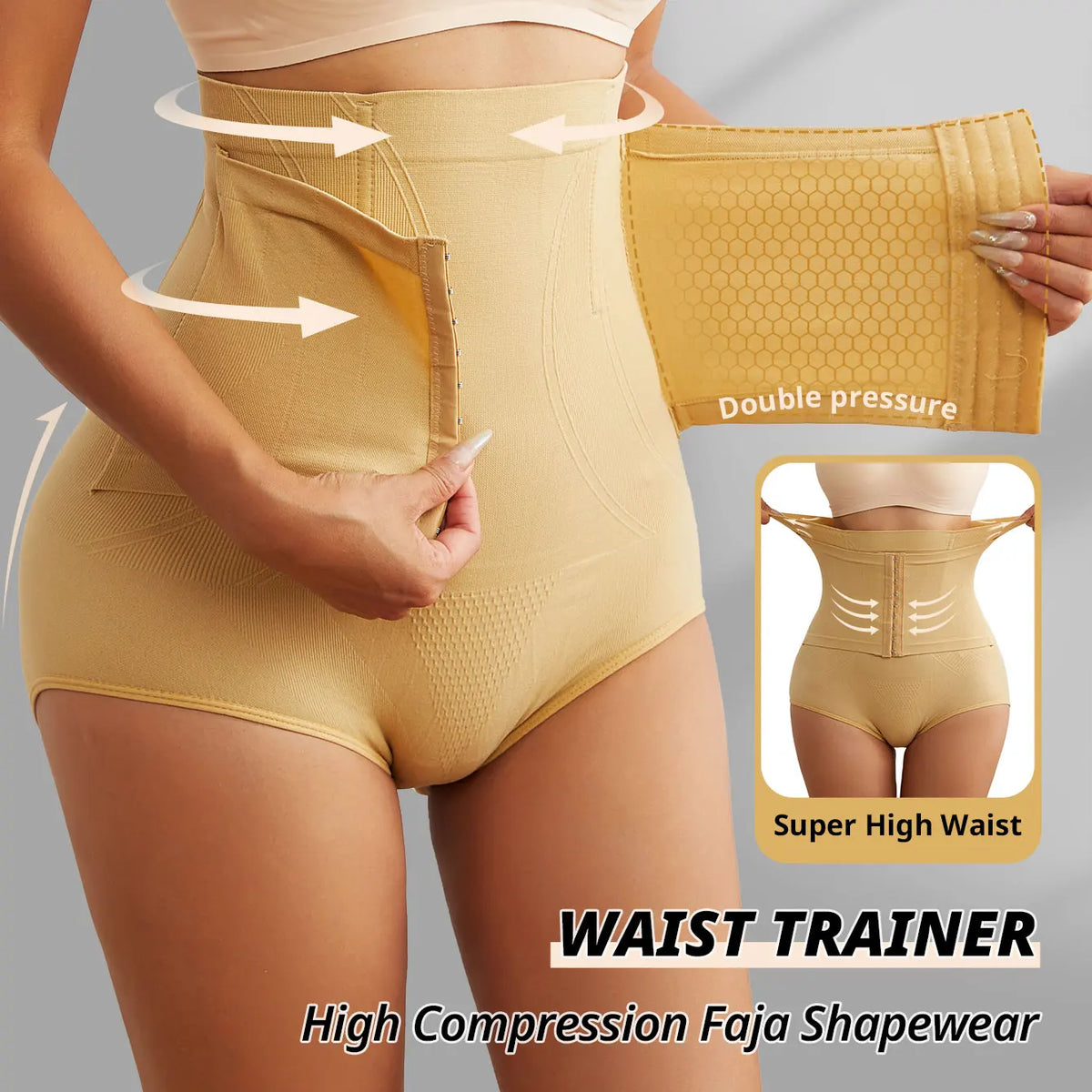 Flarixa - Slip Modellante a Vita Alta Seamless a Compressione Forte