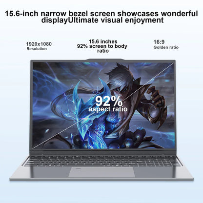 Laptop 15.6" Intel Core i7 32GB RAM 2TB SSD Windows 11 Pro Notebook FHD IPS WiFi Bluetooth PC Portatile per Lavoro Studio e Multimedia