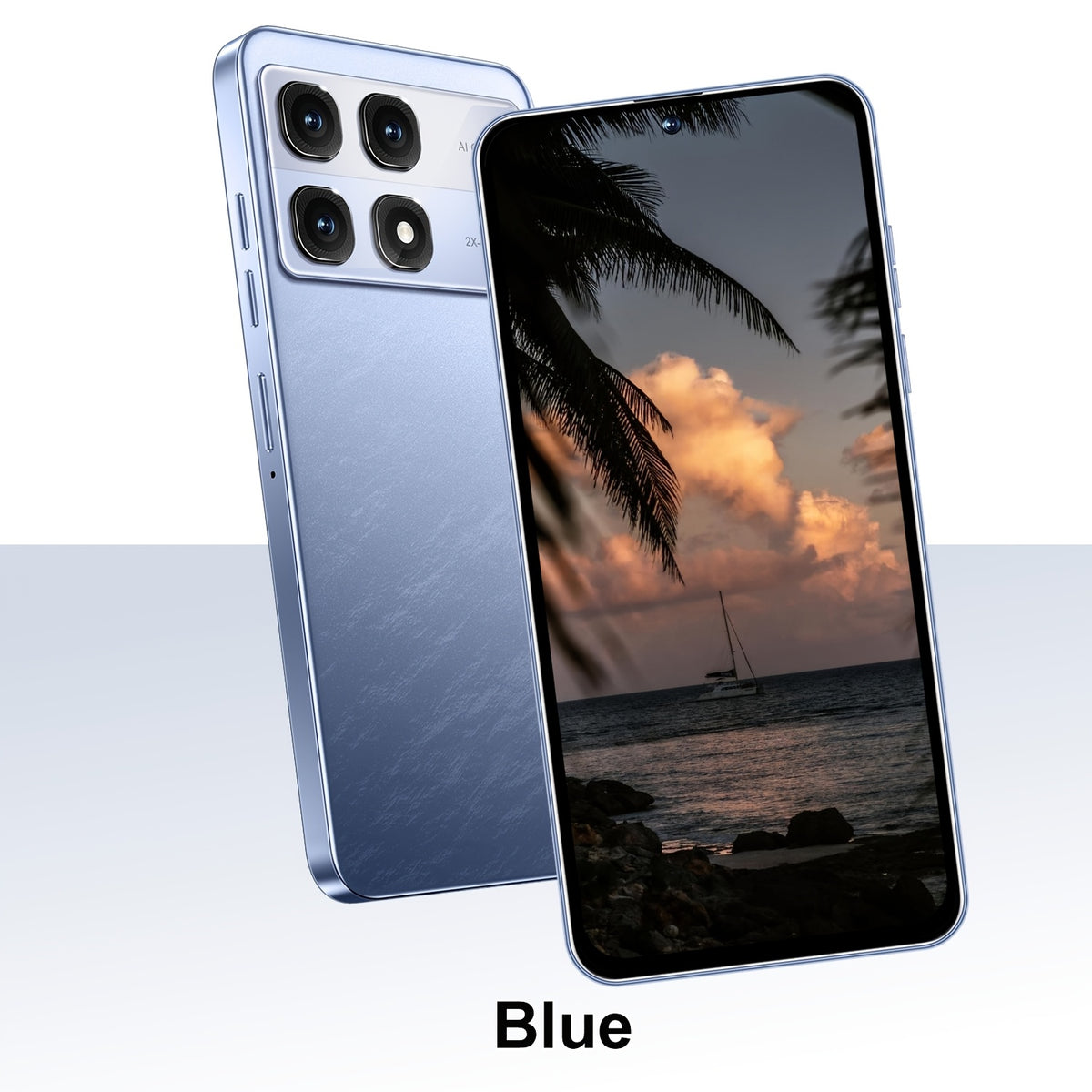 6.56-inch high touch screen, 2GB RAM+16GB ROM dual SIM card, 3000mAh battery, Type-C USB 2MP+16MP high-definition front and rear cameras
