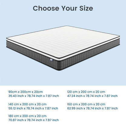 BedStory Mattress 180*200*20cm 20cm Height Body Posture Support