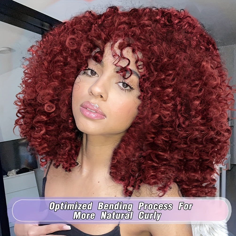 Libera tutto il fascino del volume afro con la nostra Parrucca Riccia e Crespa "Bomba Afro" da 40 cm. TK
