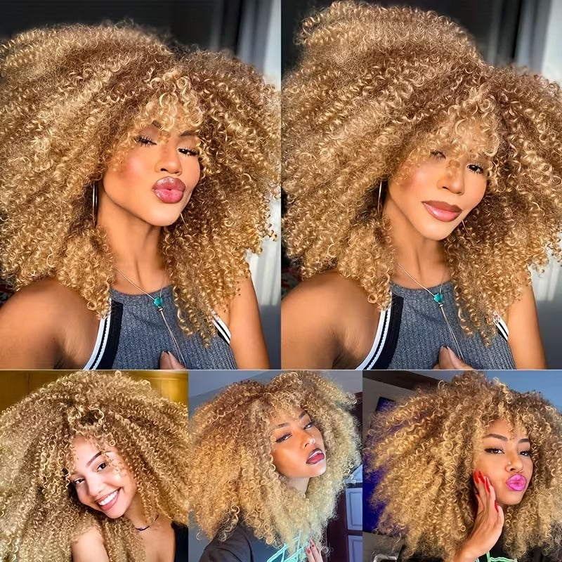 Libera tutto il fascino del volume afro con la nostra Parrucca Riccia e Crespa "Bomba Afro" da 40 cm. TK