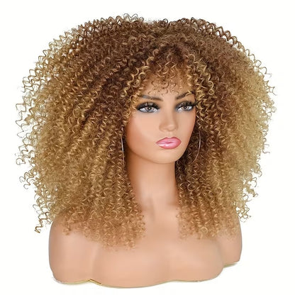 Libera tutto il fascino del volume afro con la nostra Parrucca Riccia e Crespa "Bomba Afro" da 40 cm. TK