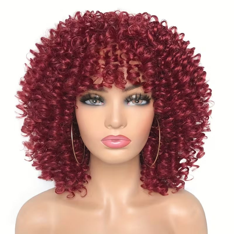 Libera tutto il fascino del volume afro con la nostra Parrucca Riccia e Crespa "Bomba Afro" da 40 cm. TK
