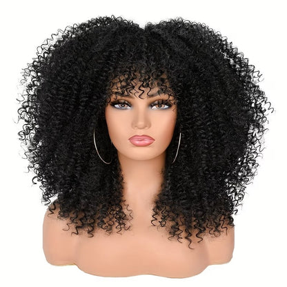 Libera tutto il fascino del volume afro con la nostra Parrucca Riccia e Crespa "Bomba Afro" da 40 cm. TK