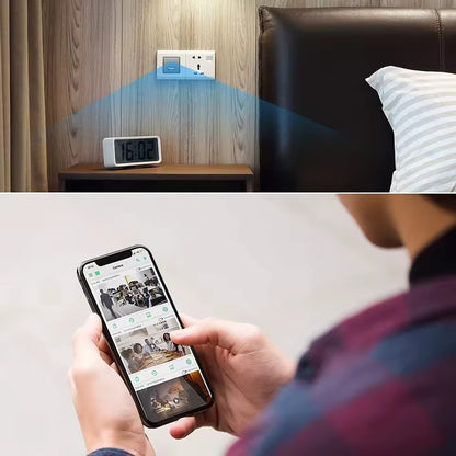 Caricatore USB con Videocamera Full HD 1080P – Sensore 2MP, Motion Detection, Visione Notturna, microSD 64GB