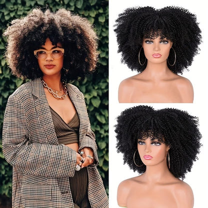 Libera tutto il fascino del volume afro con la nostra Parrucca Riccia e Crespa "Bomba Afro" da 40 cm. TK